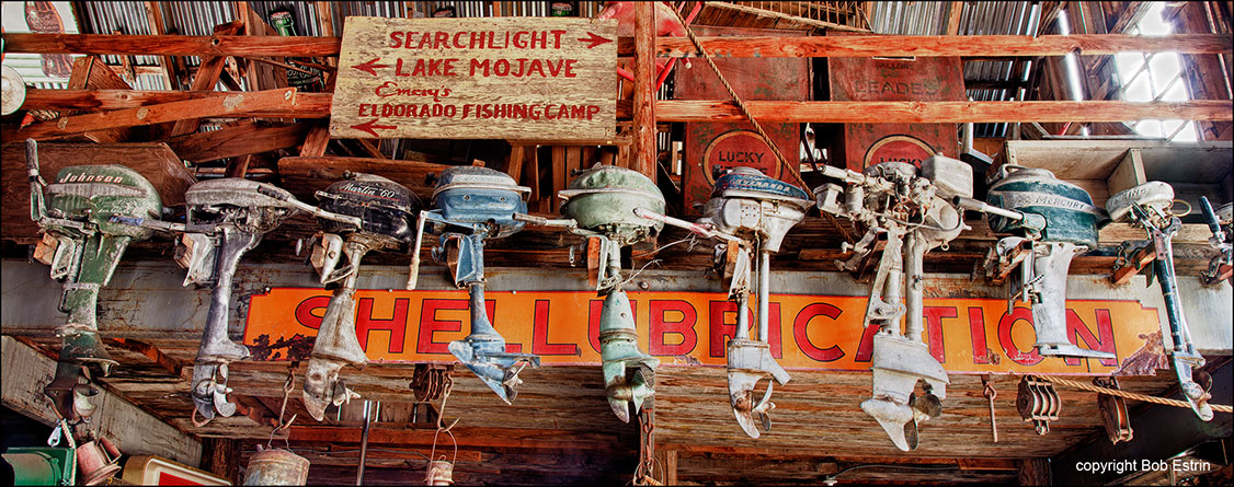 Antique outboard boat motors