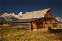 Morman Row Barn Night
