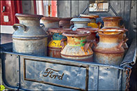 milk cans