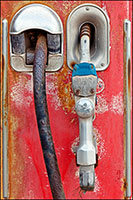 Old gas pump